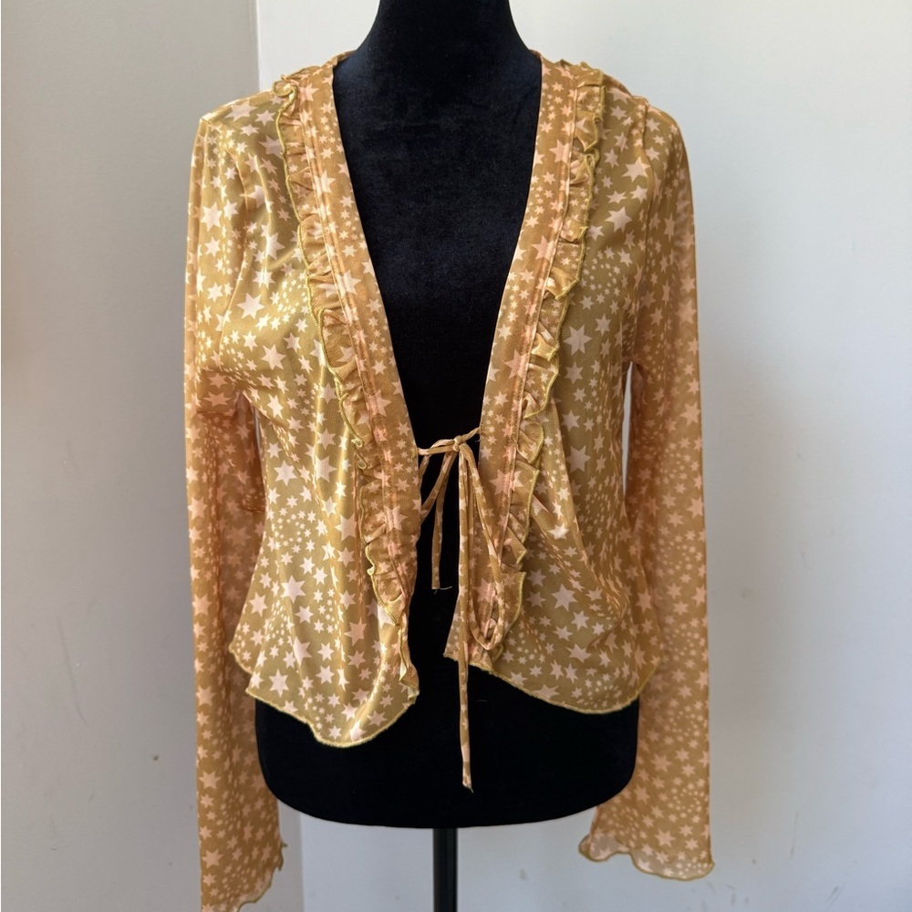 NWOT Free People Marne Tie Front Top